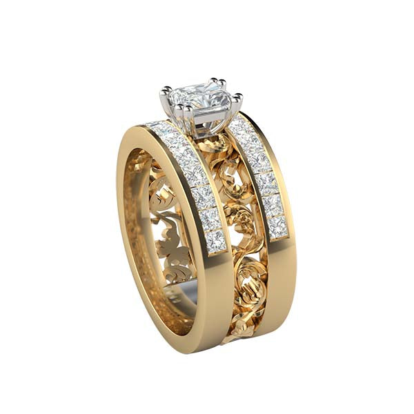 Anderson double channel Ring YG