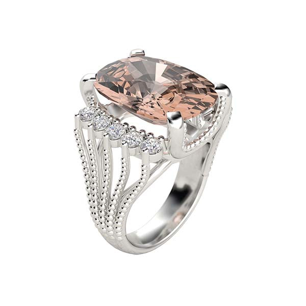 Morganite Ring WG