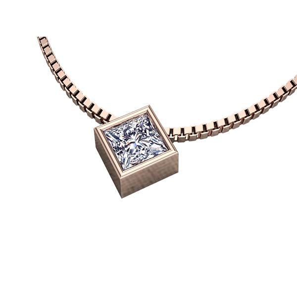 Princess Bezel Pendant